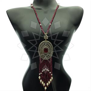 Fashion Beaded Tassel  Tassel Necklace