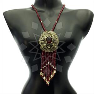 Fashion Beaded Tassel  Tassel Necklace