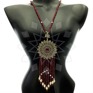 Fashion Beaded Tassel  Tassel Necklace