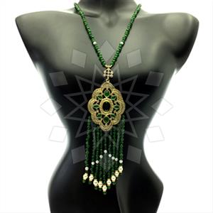 Fashion Beaded Tassel  Tassel Necklace