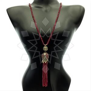 Fashion Beaded Tassel  Tassel Necklace