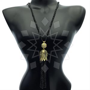 Fashion Beaded Tassel  Tassel Necklace