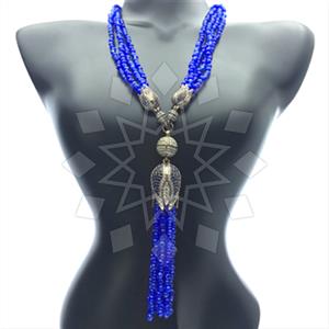 Fashion Beaded Tassel  Tassel Necklace