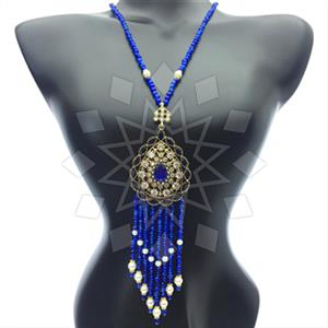 Fashion Beaded Tassel  Tassel Necklace
