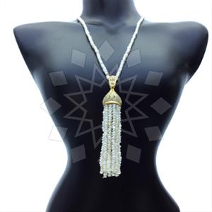 Fashion Beaded Tassel  Tassel Necklace