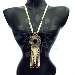 Fashion Beaded Tassel  Tassel Necklace