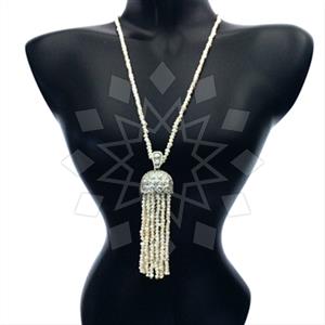 Fashion Beaded Tassel  Tassel Necklace