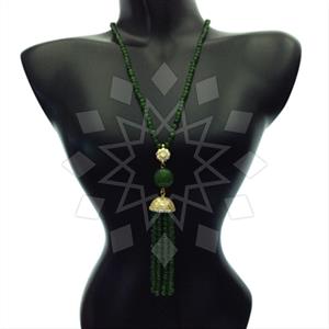 Fashion Beaded Tassel  Tassel Necklace