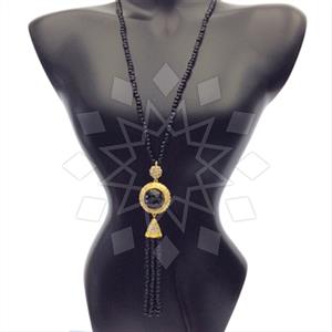 Fashion Beaded Tassel  Tassel Necklace