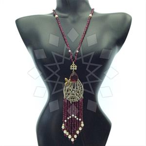 Fashion Beaded Tassel  Tassel Necklace