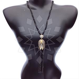 Fashion Beaded Tassel  Tassel Necklace
