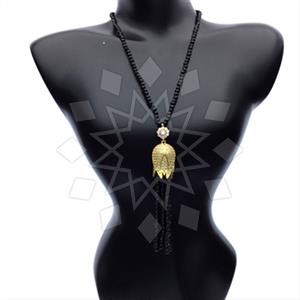 Fashion Beaded Tassel  Tassel Necklace