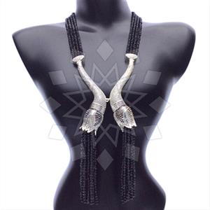 Fashion Beaded Tassel  Tassel Necklace