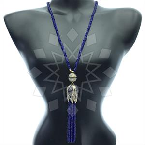 Fashion Beaded Tassel  Tassel Necklace