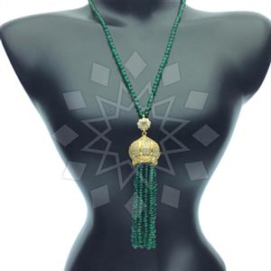 Fashion Beaded Tassel  Tassel Necklace