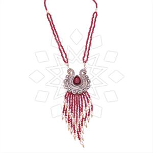 Fashion Beaded Tassel  Tassel Necklace