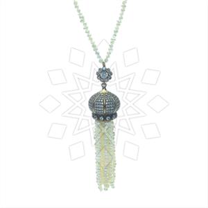 Fashion Beaded Tassel  Tassel Necklace