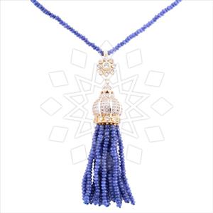 Fashion Beaded Tassel  Tassel Necklace