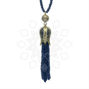 Fashion Beaded Tassel  Tassel Necklace