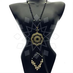 Fashion Beaded Tassel  Tassel Necklace