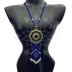 Fashion Beaded Tassel  Tassel Necklace