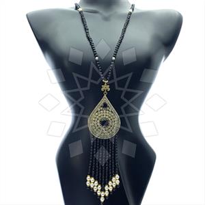 Fashion Beaded Tassel  Tassel Necklace