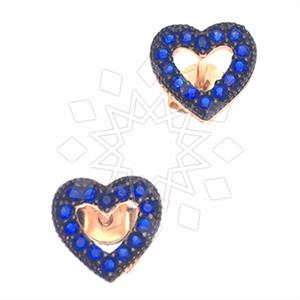 925 Sterling Silver Heart Stud Earrings