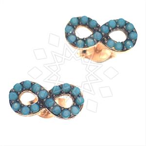 925 Sterling Silver Infinity Stud Earrings