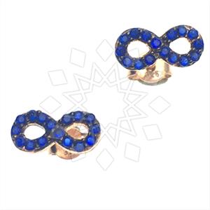 925 Sterling Silver Infinity Stud Earrings