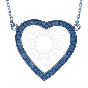 925 Sterling Silver Heart Pendant Necklace
