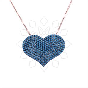 925 Sterling Silver Heart Pendant Necklace