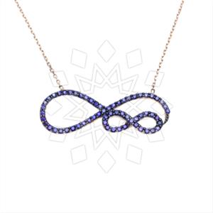 925 Sterling Silver Infinity Pendant Necklace
