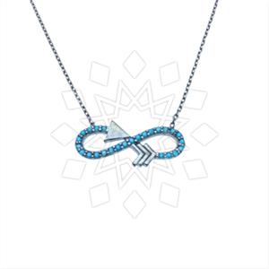 925 Sterling Silver Infinity Pendant Necklace