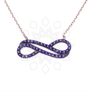 925 Sterling Silver Infinity Pendant Necklace