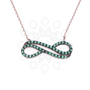 925 Sterling Silver Infinity Pendant Necklace