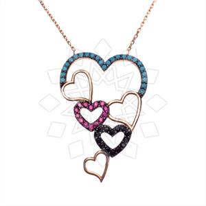 925 Sterling Silver Heart Pendant Necklace