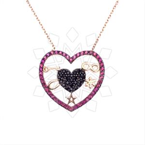 925 Sterling Silver Heart Pendant Necklace