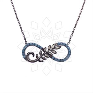 925 Sterling Silver Infinity Pendant Necklace