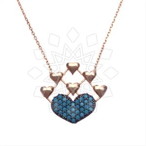 925 Sterling Silver Heart Pendant Necklace