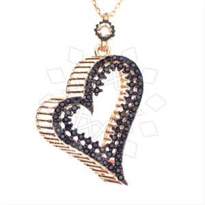 925 Sterling Silver Heart Pendant Necklace