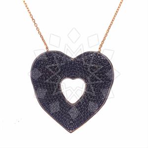 925 Sterling Silver Heart Pendant Necklace
