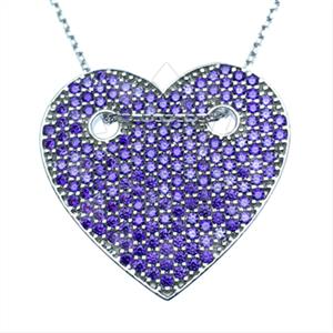 925 Sterling Silver Heart Pendant Necklace