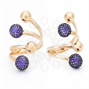 925 Sterling Silver Geometric Cocktail Rings