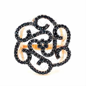 925 Sterling Silver Flower Cocktail Rings