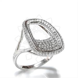 925 Sterling Silver Geometric Cocktail Rings