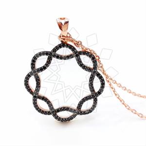 925 Sterling Silver Infinity Pendant Necklace