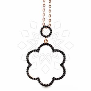 925 Sterling Silver Flower Pendant Necklace