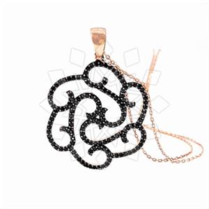 925 Sterling Silver Flower Pendant Necklace