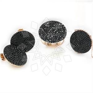 925 Sterling Silver Geometric Ring Earring Necklace Sets