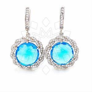 925 Sterling Silver Geometric Statement Earring